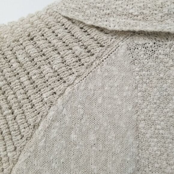 🎁5/25 Press Cardigan Women's Size XS Open Front Knit Sleeveless Cream - Picture 7 of 9